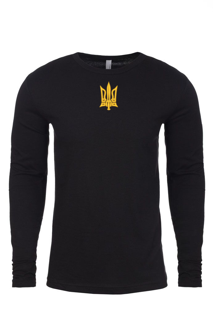 Adult long sleeve embroidered shirt "Combat Tryzub"