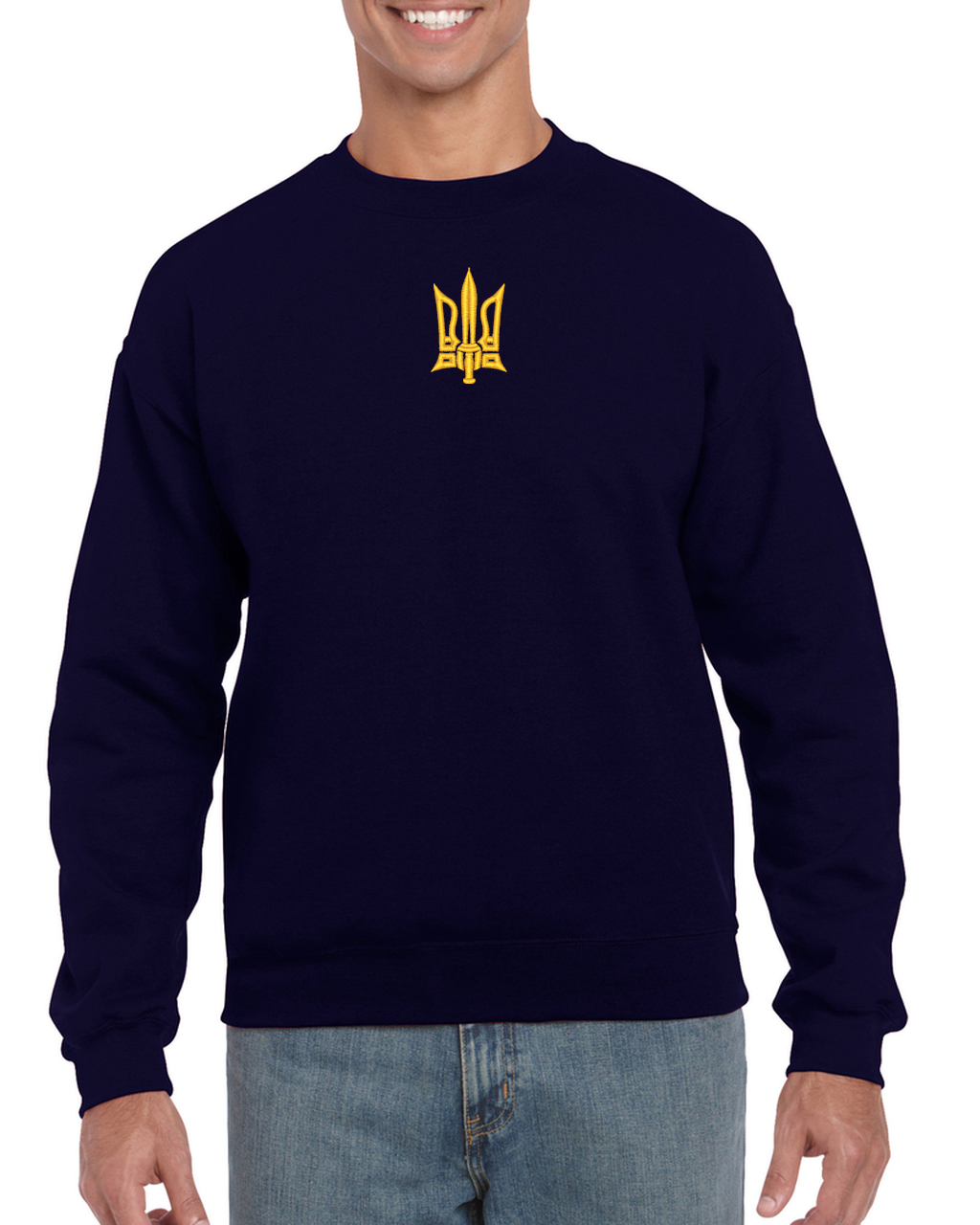 Adult unisex embroidered sweatshirt "Combat Tryzub"