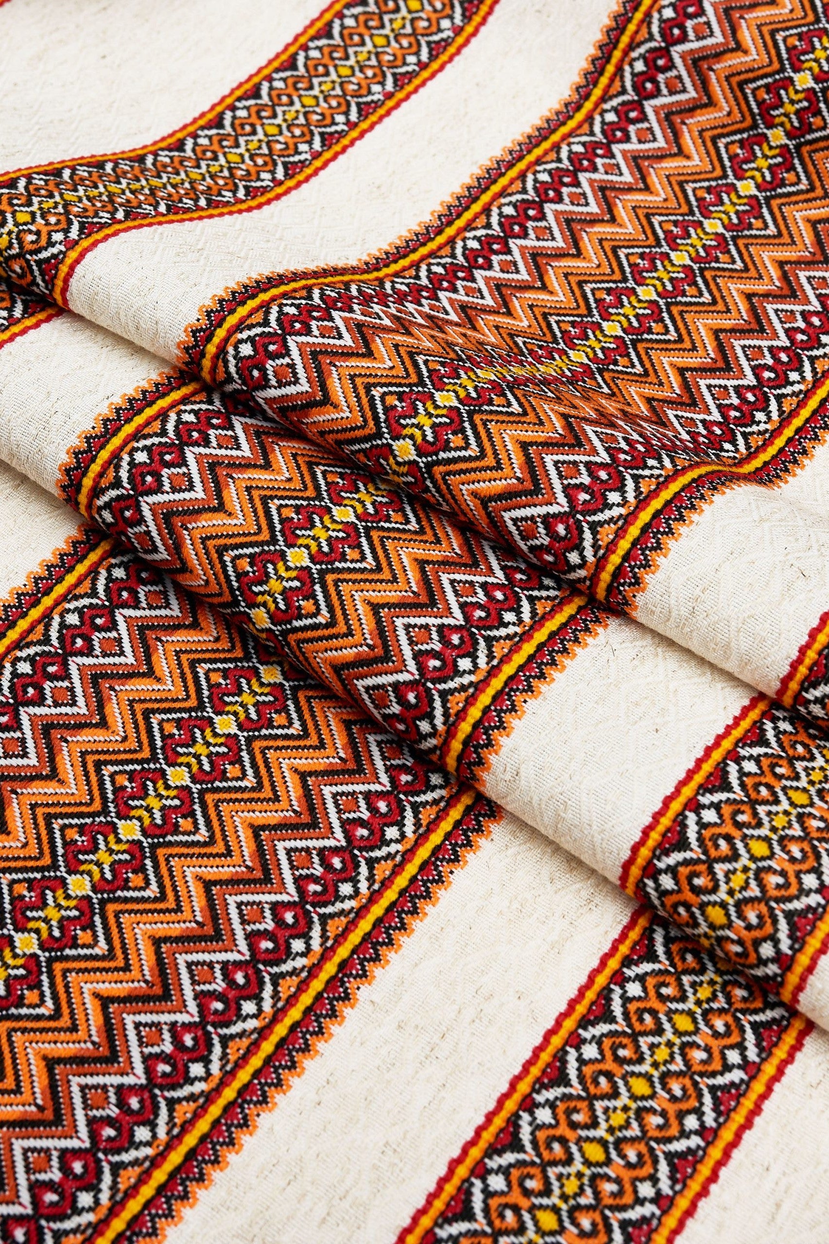 Ukrainian woven fabric "Linen chic" by yard