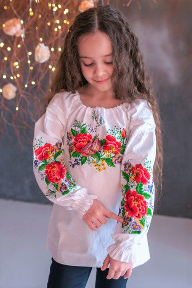 Girl's embroidery