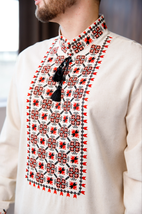 Ukrainian Men's Vyshyvanka "Courage"