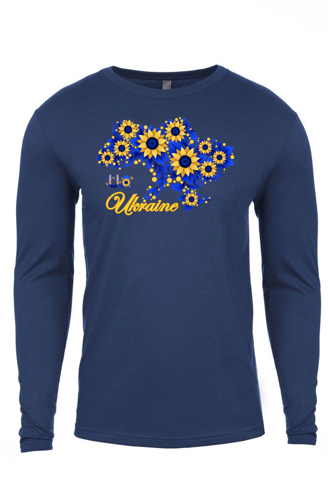 Adult long sleeve shirt "Sunflower Ukraine"