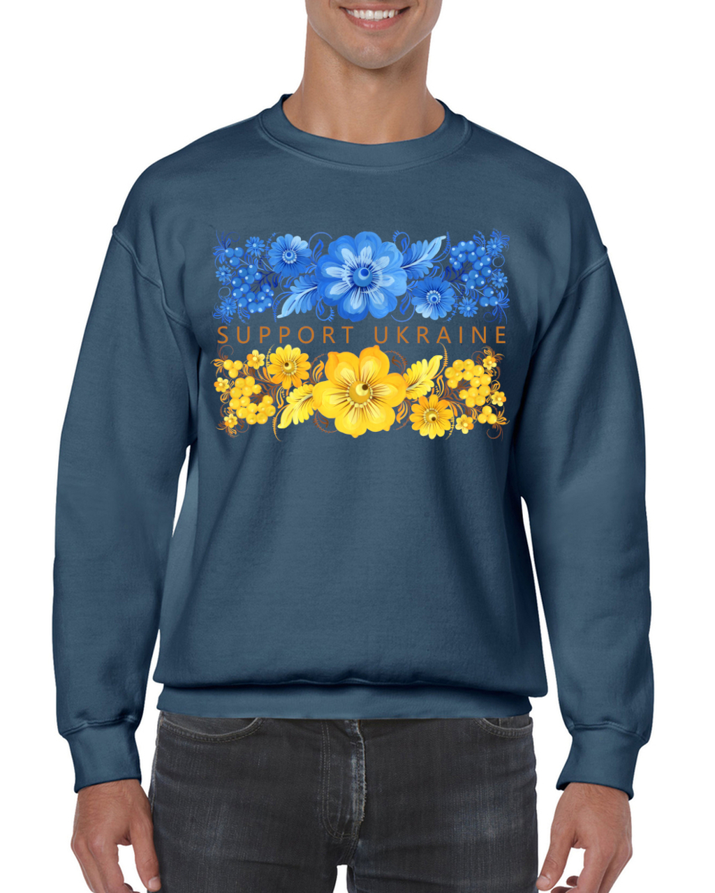 Adult unisex sweatshirt "Support Ukraine"