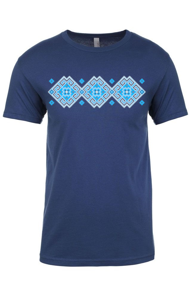 Adult t-shirt "Vortex" blue