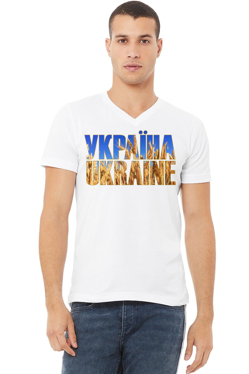 Adult v-neck t-shirt ""УКРАЇНА UKRAINE""