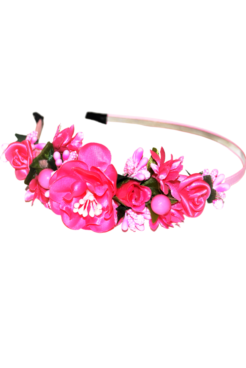 Headband "Pink poppy" mini
