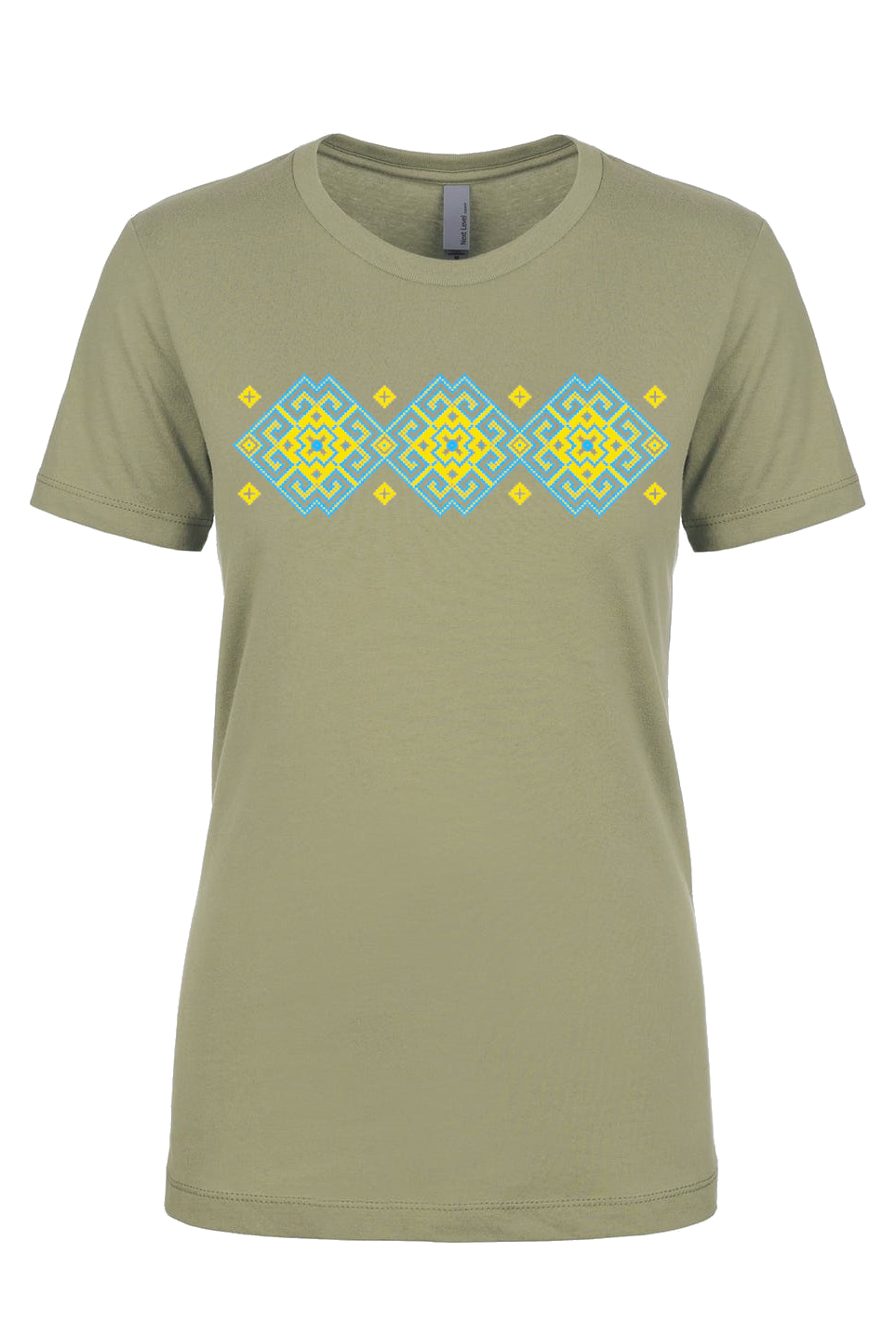 Female fit t-shirt "Vortex" yellow