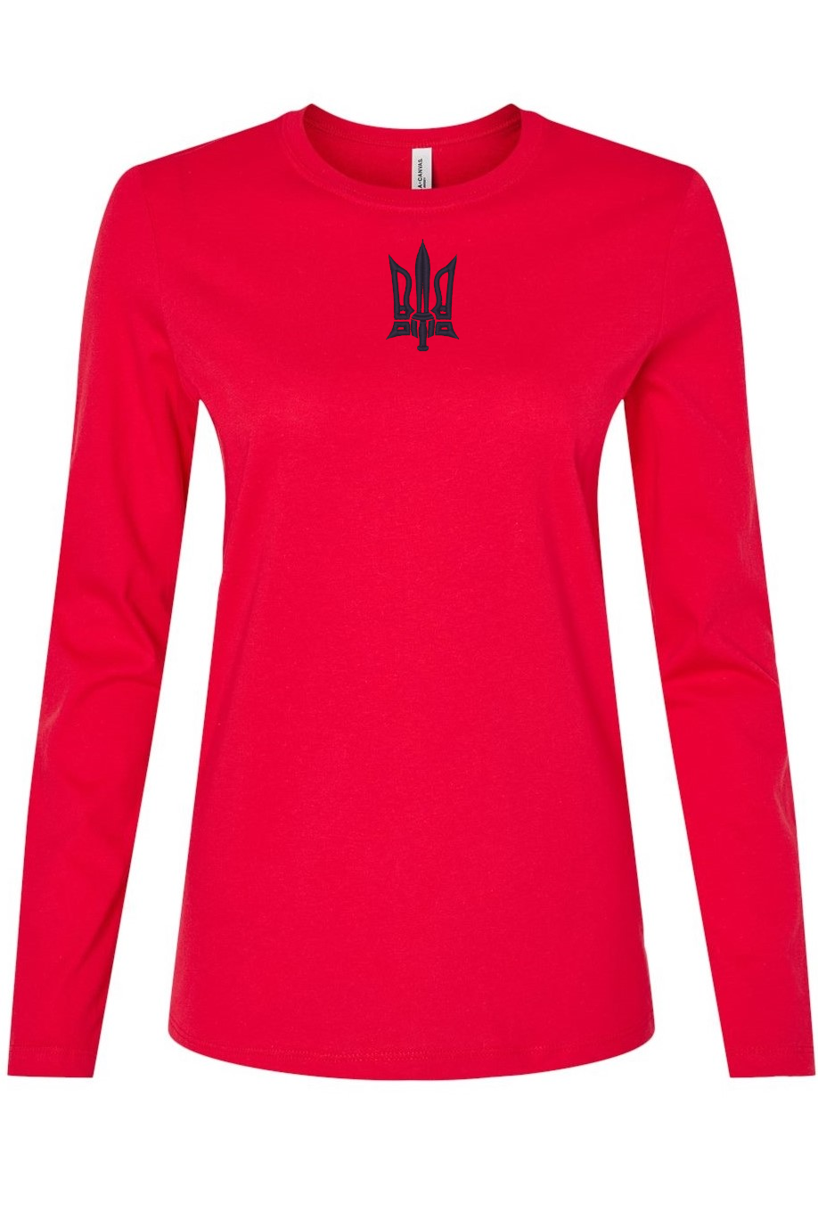 Female long sleeve embroidered top "Tryzub"