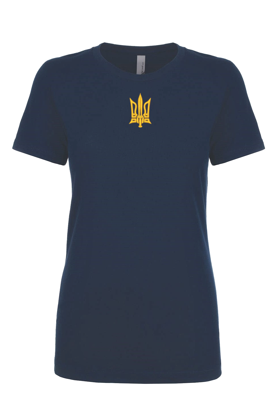 Female fit embroidered t-shirt "Tryzub"