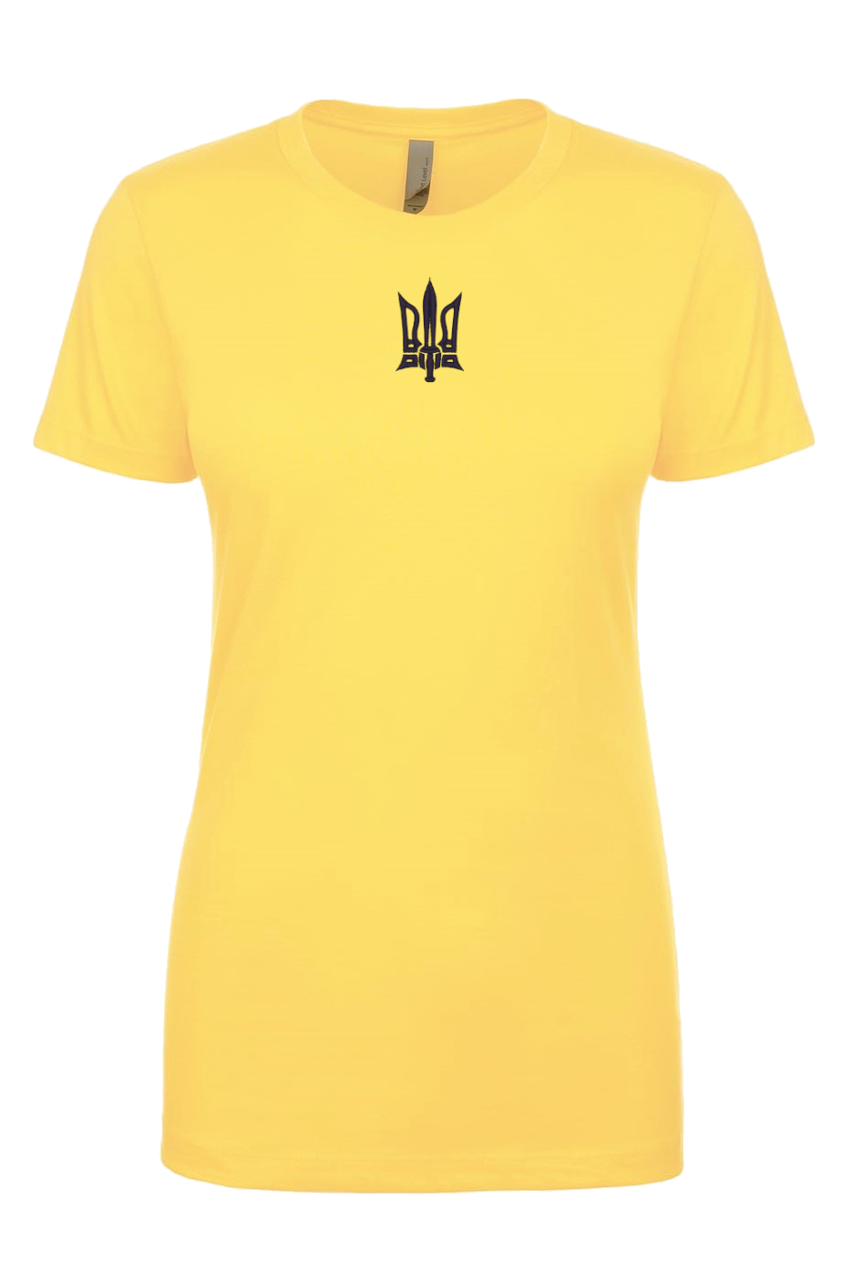 Female fit embroidered t-shirt "Tryzub"