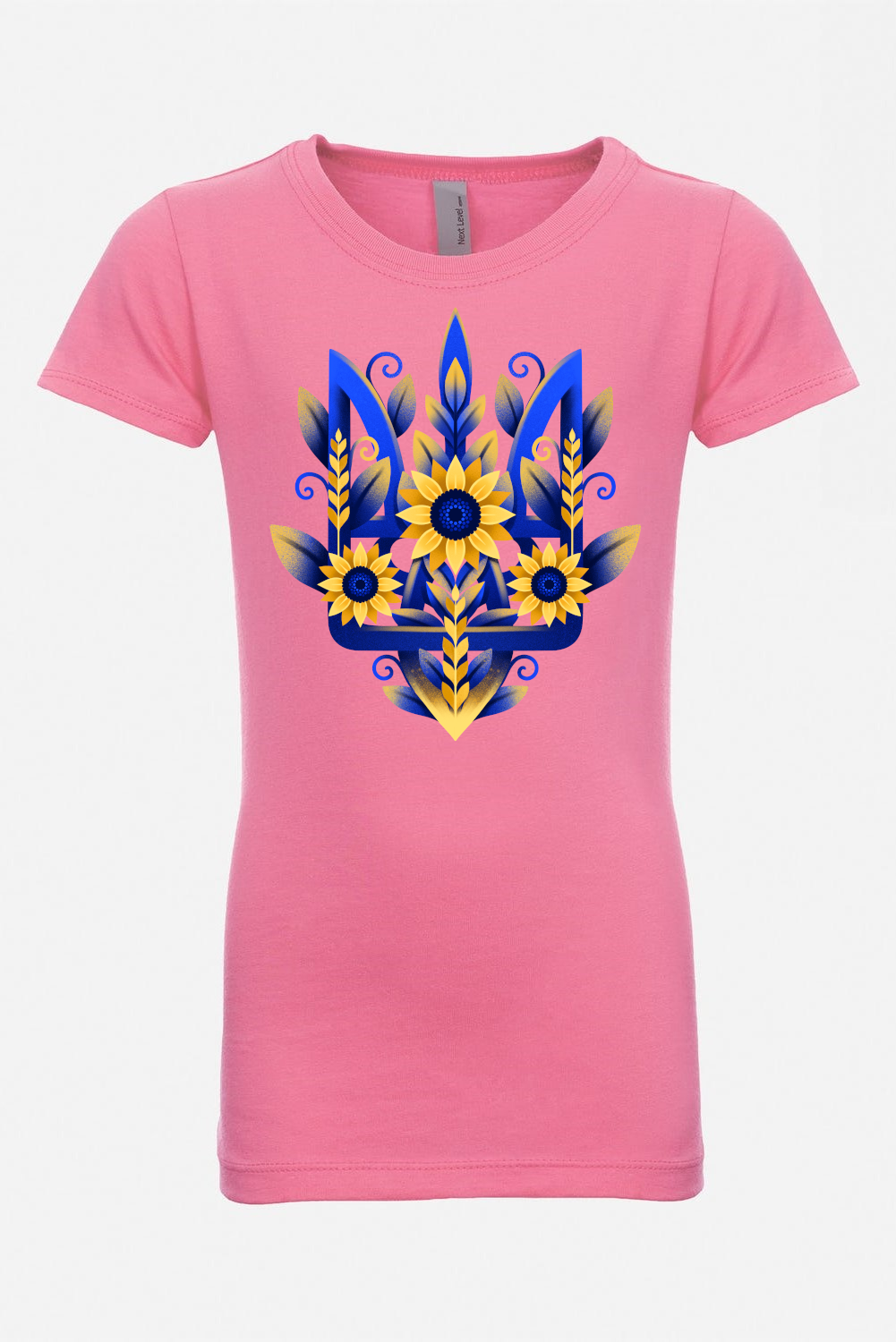 Girl's t-shirt "Sunflower Tryzub"