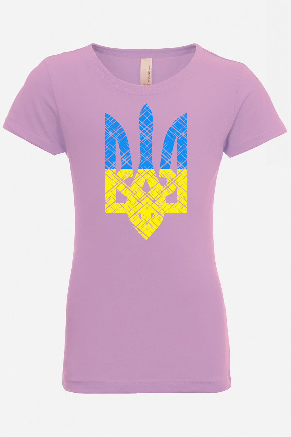 Girl's t-shirt "Blue and yellow Trident"