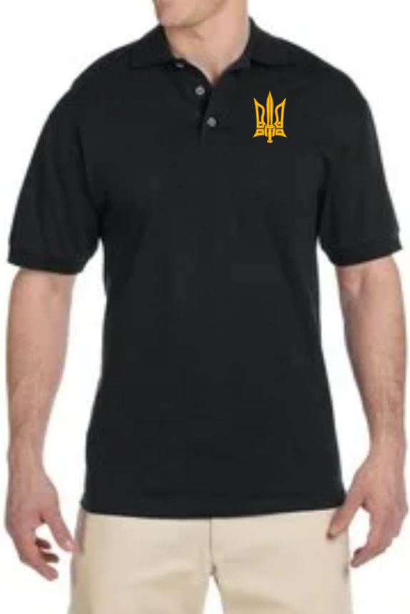Men's embroidered polo shirt "Combat Tryzub"