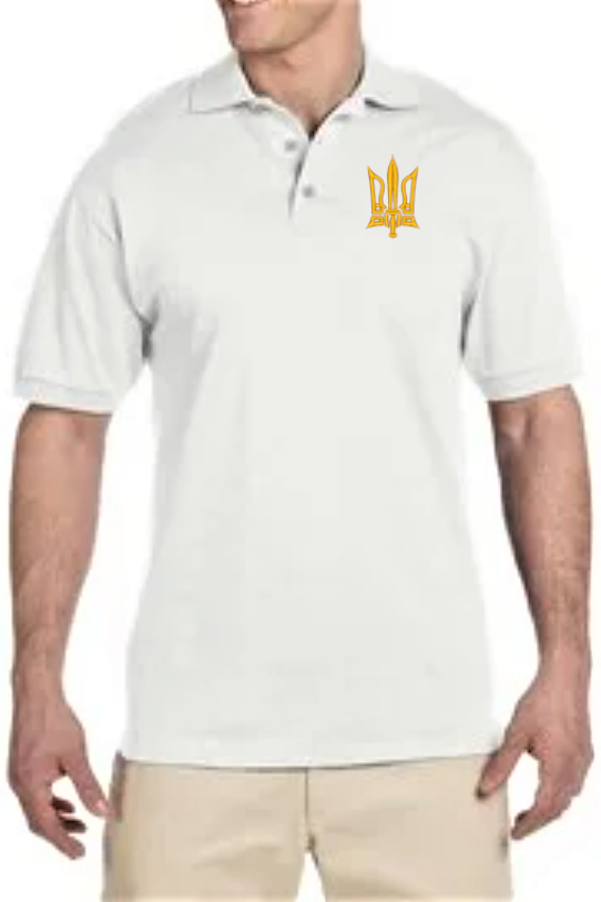 Men's embroidered polo shirt "Combat Tryzub"