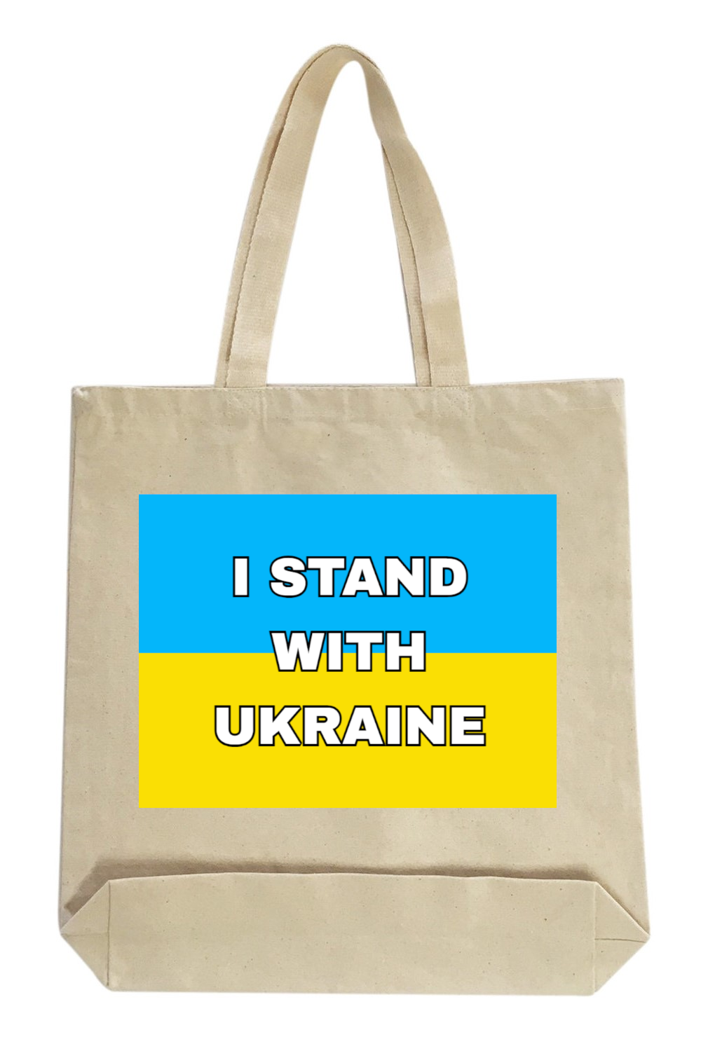 Canvas Tote Bag with Ukrainian print