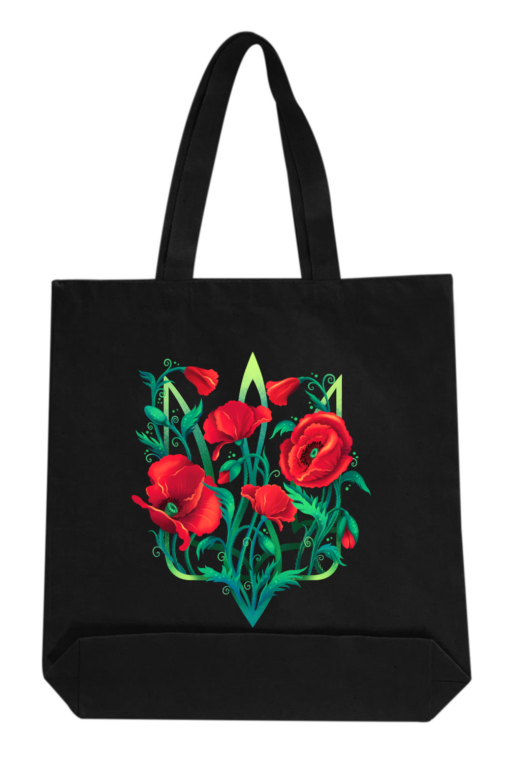 Canvas Tote Bag with Ukrainian print