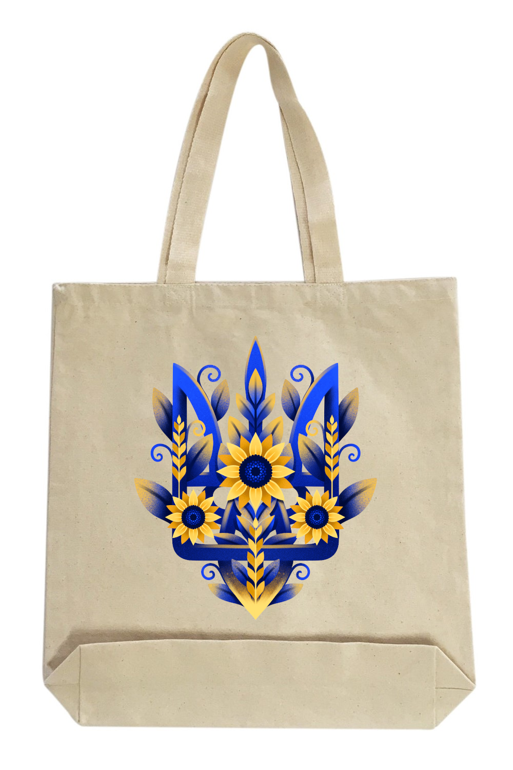 Canvas Tote Bag with Ukrainian print