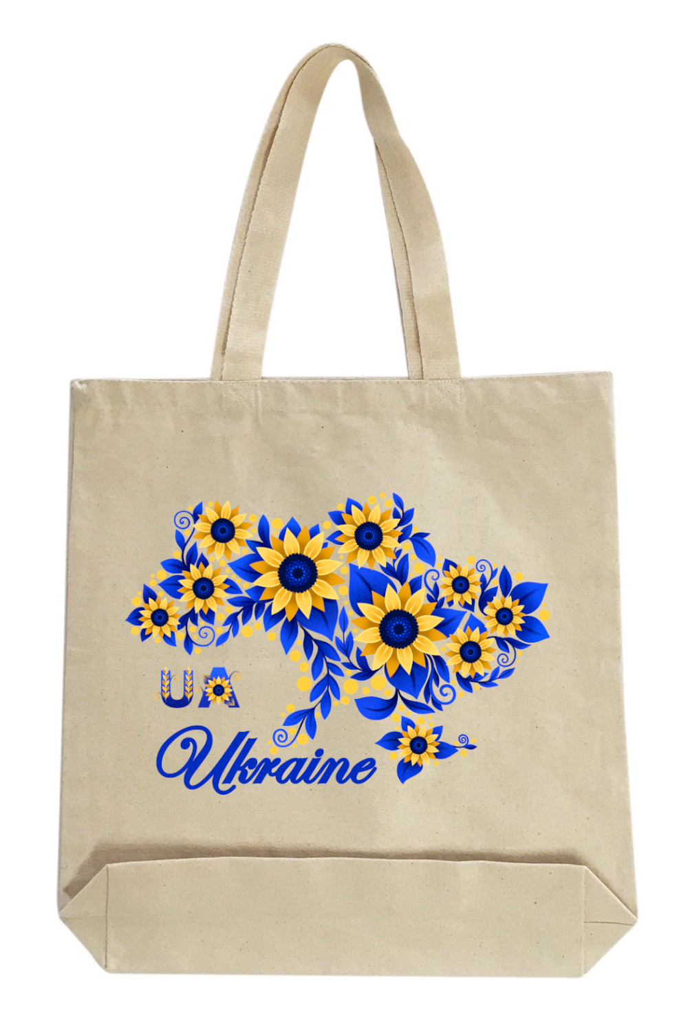 Canvas Tote Bag with Ukrainian print