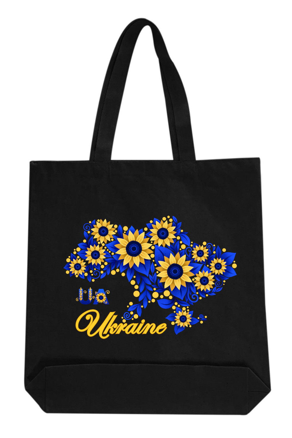 Canvas Tote Bag with Ukrainian print