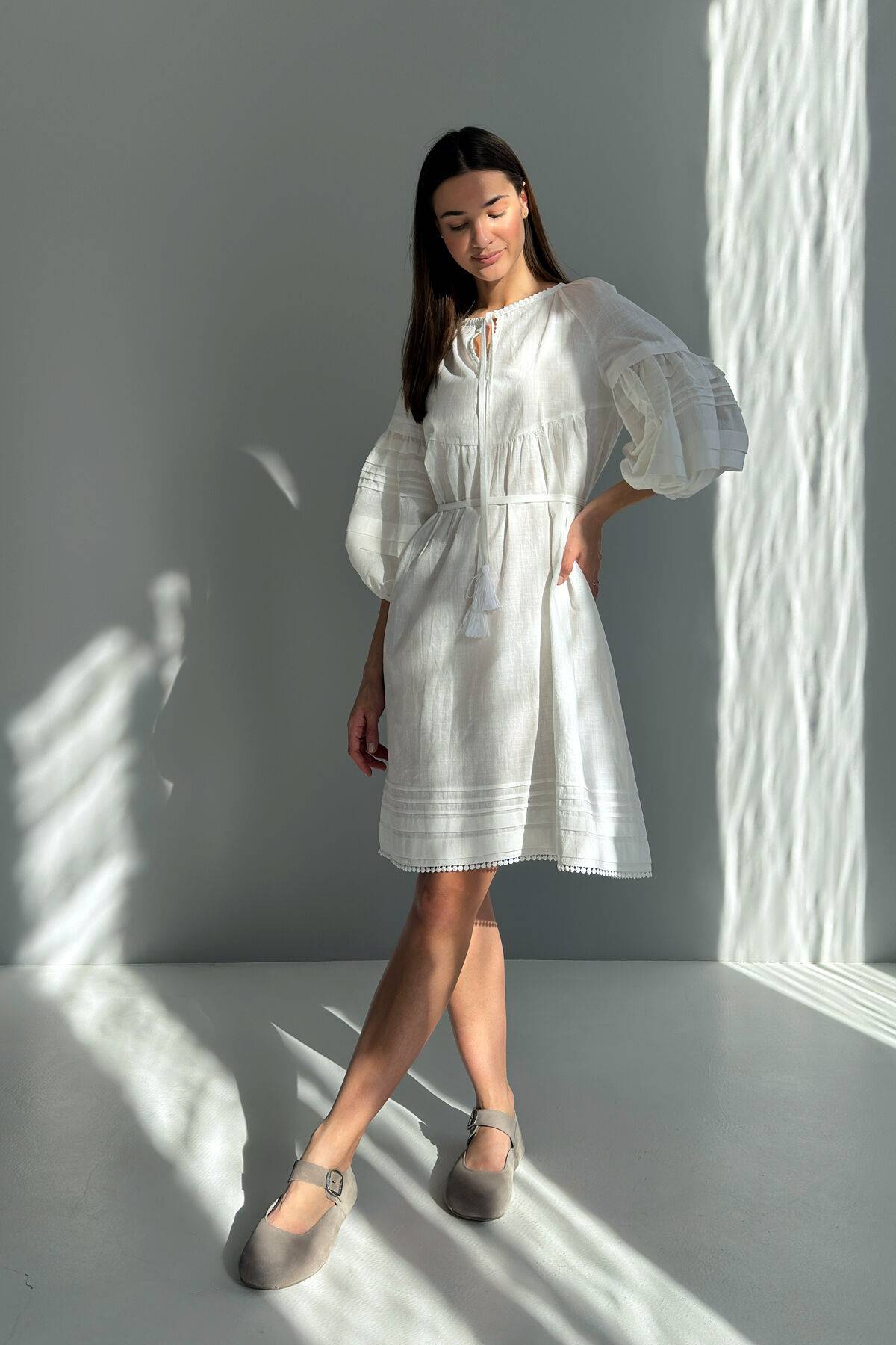 womens 100 cotton dresses Women's 100% Cotton White Maxi Dress Sleeveless With Lining Summer Dress White / M