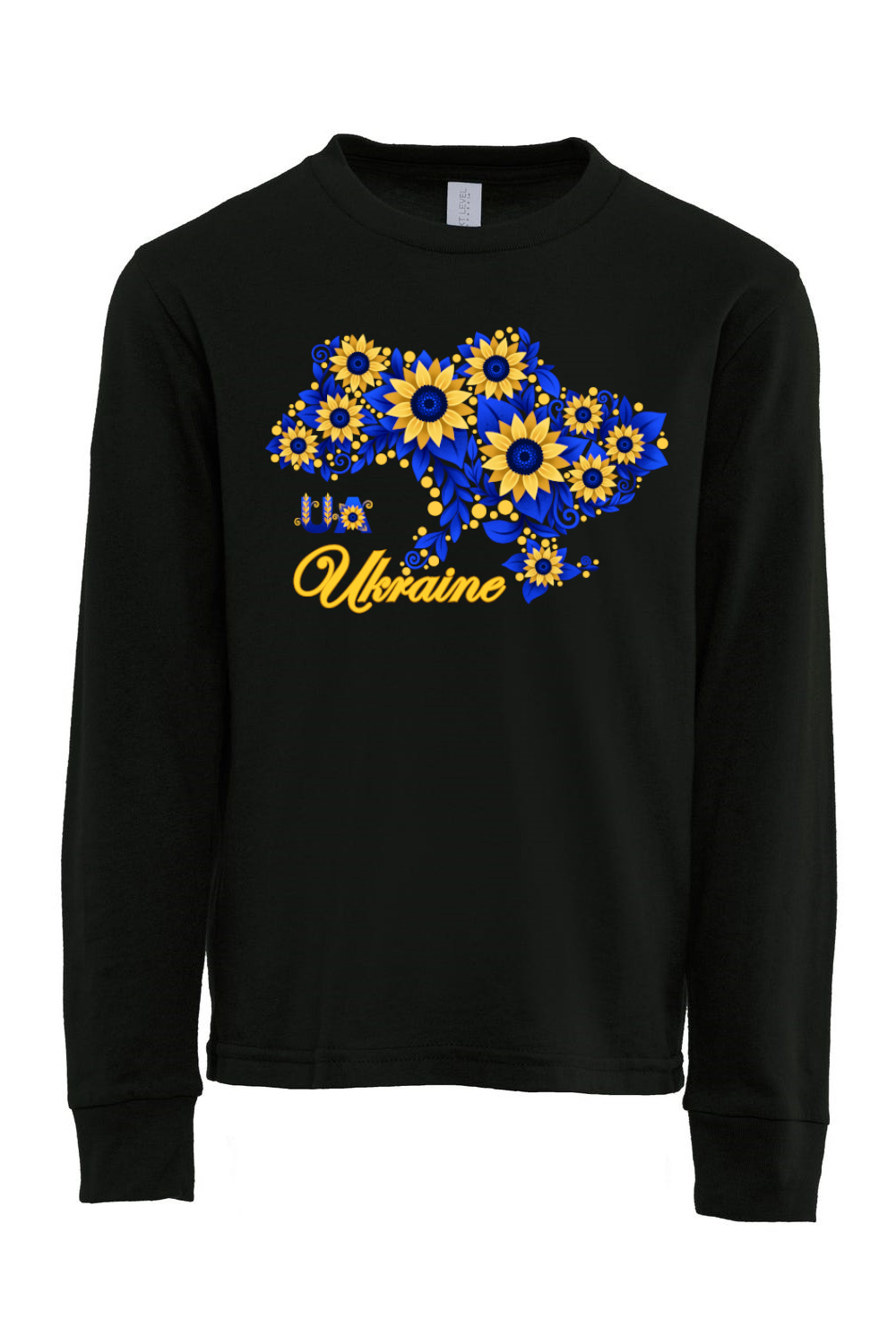 Youth long sleeve shirt "Sunflower Ukraine"