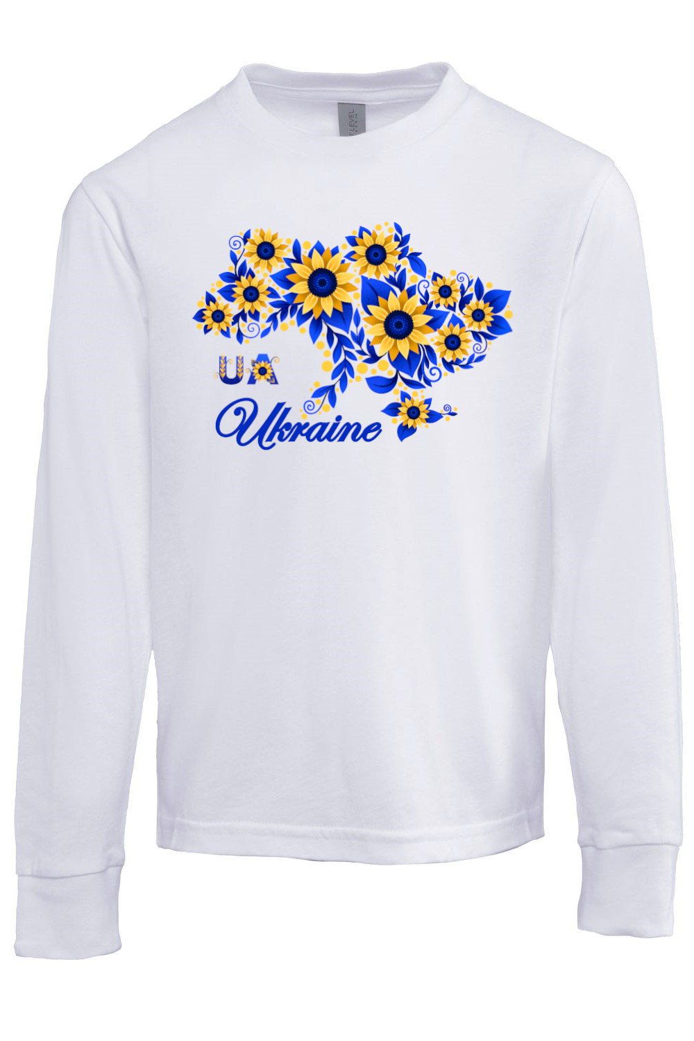 Youth long sleeve shirt "Sunflower Ukraine"
