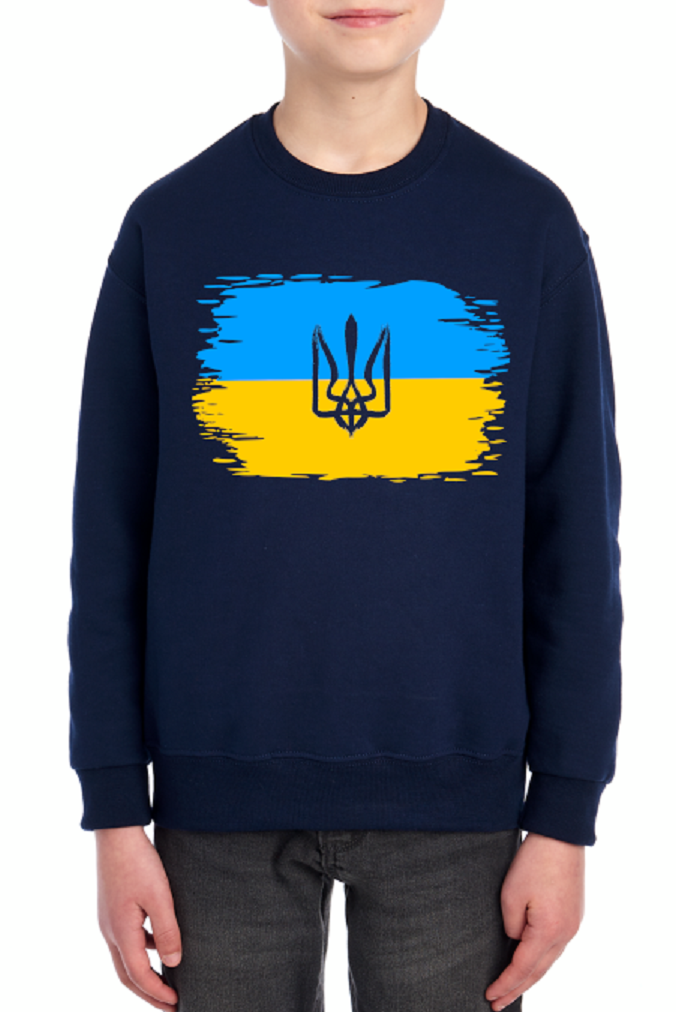 Kids' sweatshirt "Ukrainian Flag"