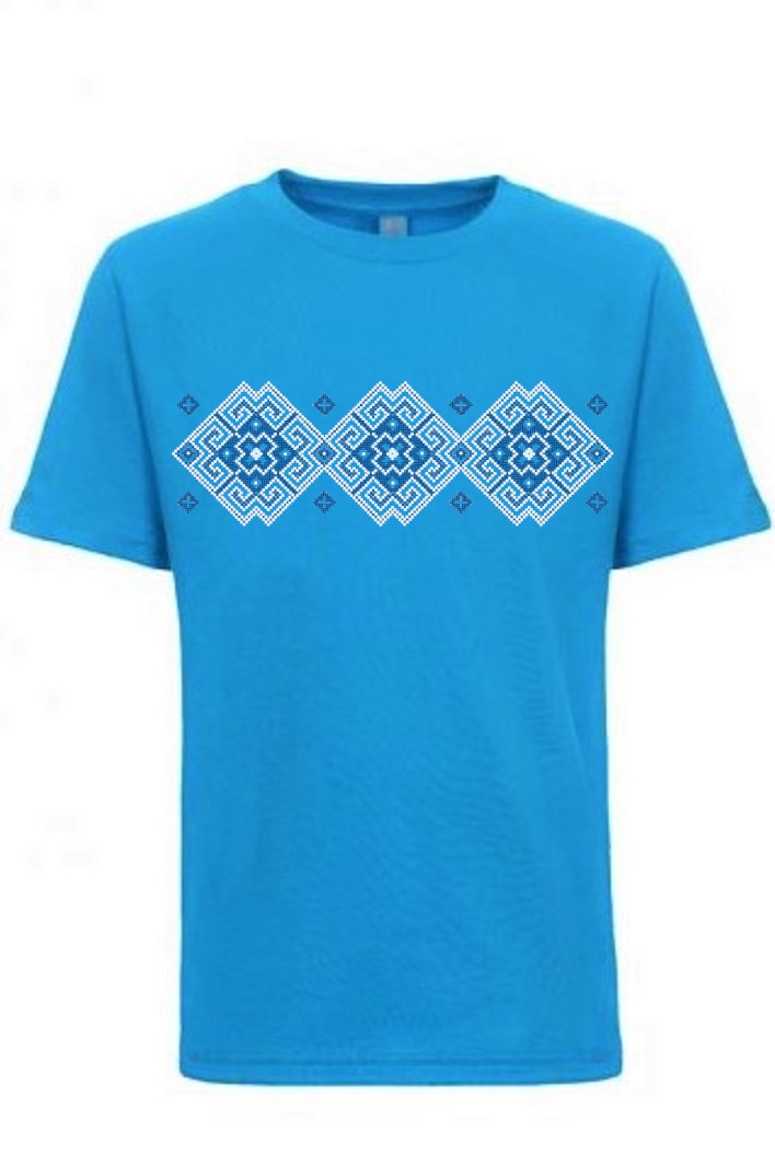 Kid's t-shirt "Vortex" blue