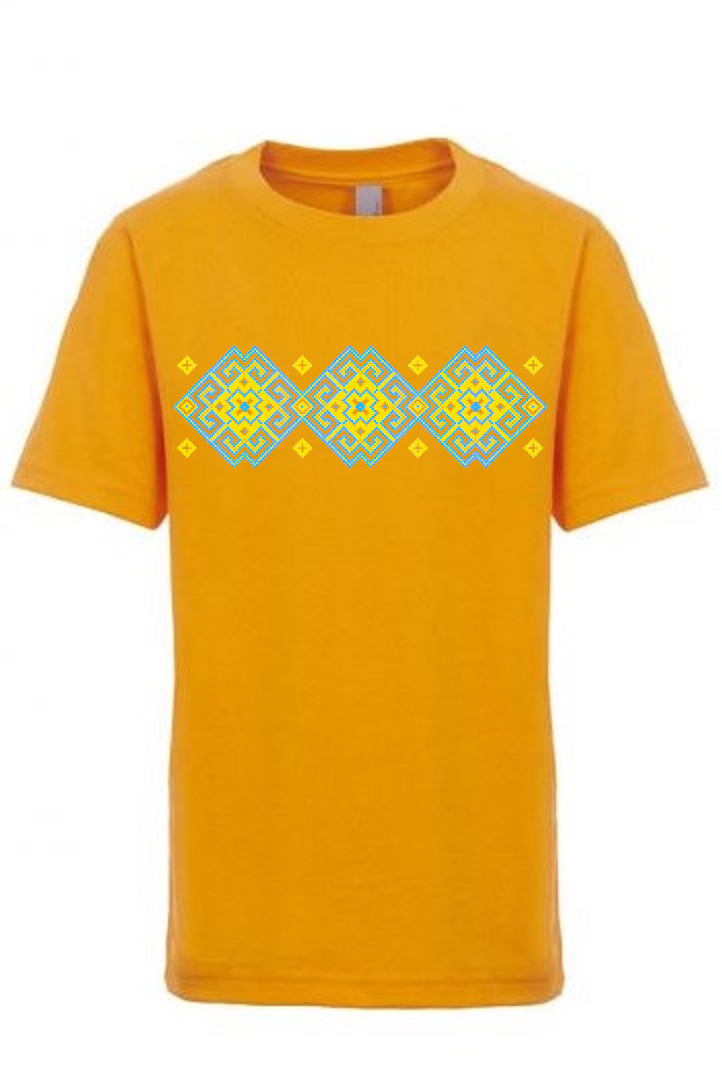 Kid's t-shirt "Vortex" yellow
