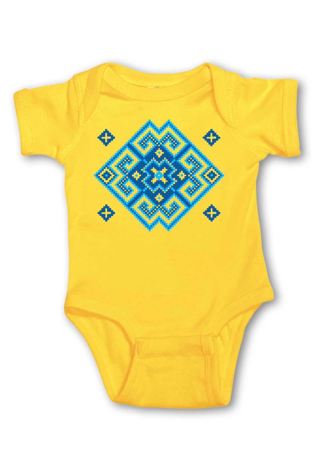 Infant onesie "Vortex" blue