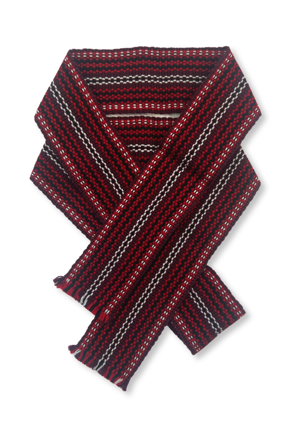 Ukrainian belt "Krayka" maroon. Medium