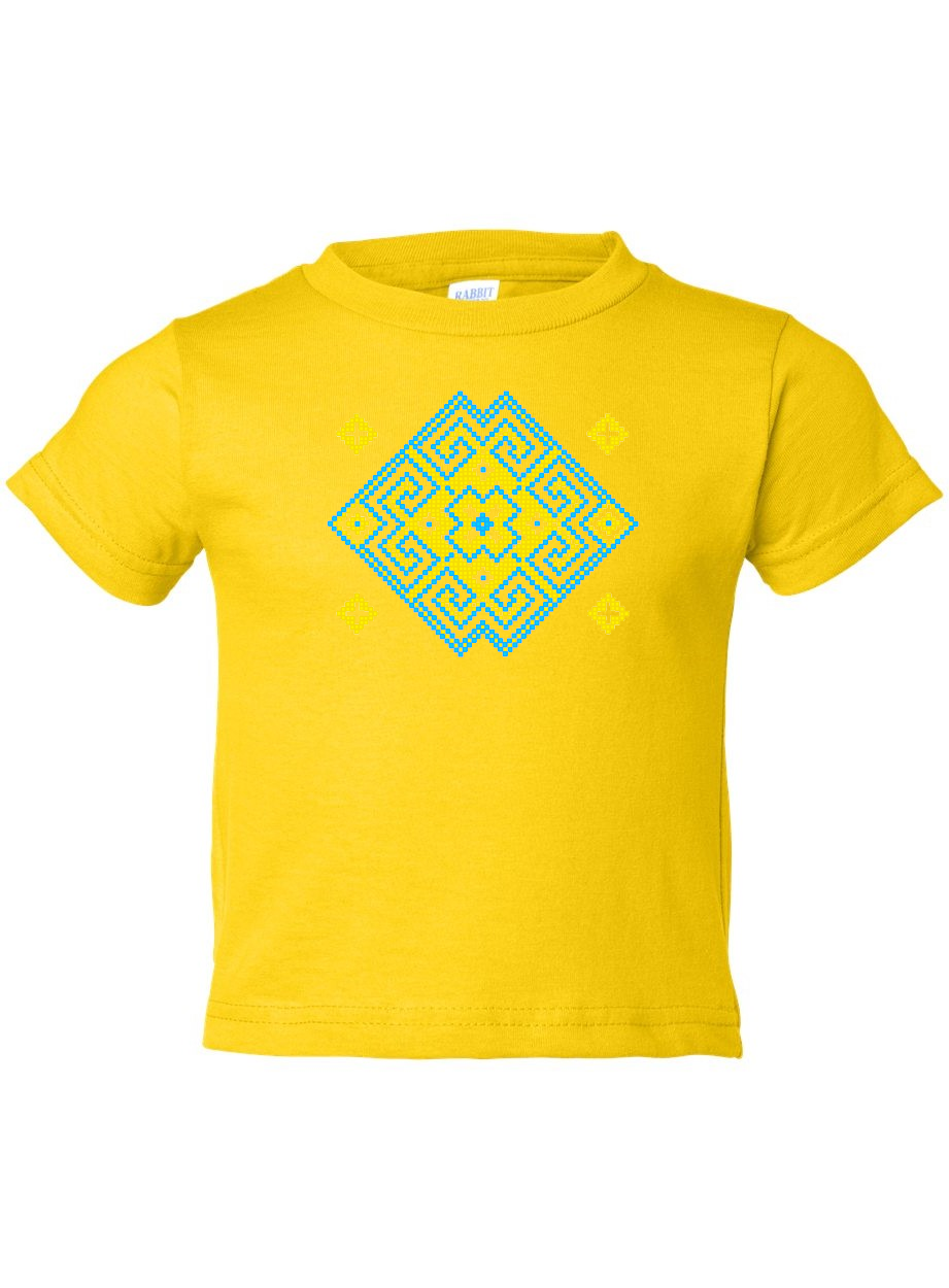 Toddler t-shirt "Vortex" yellow