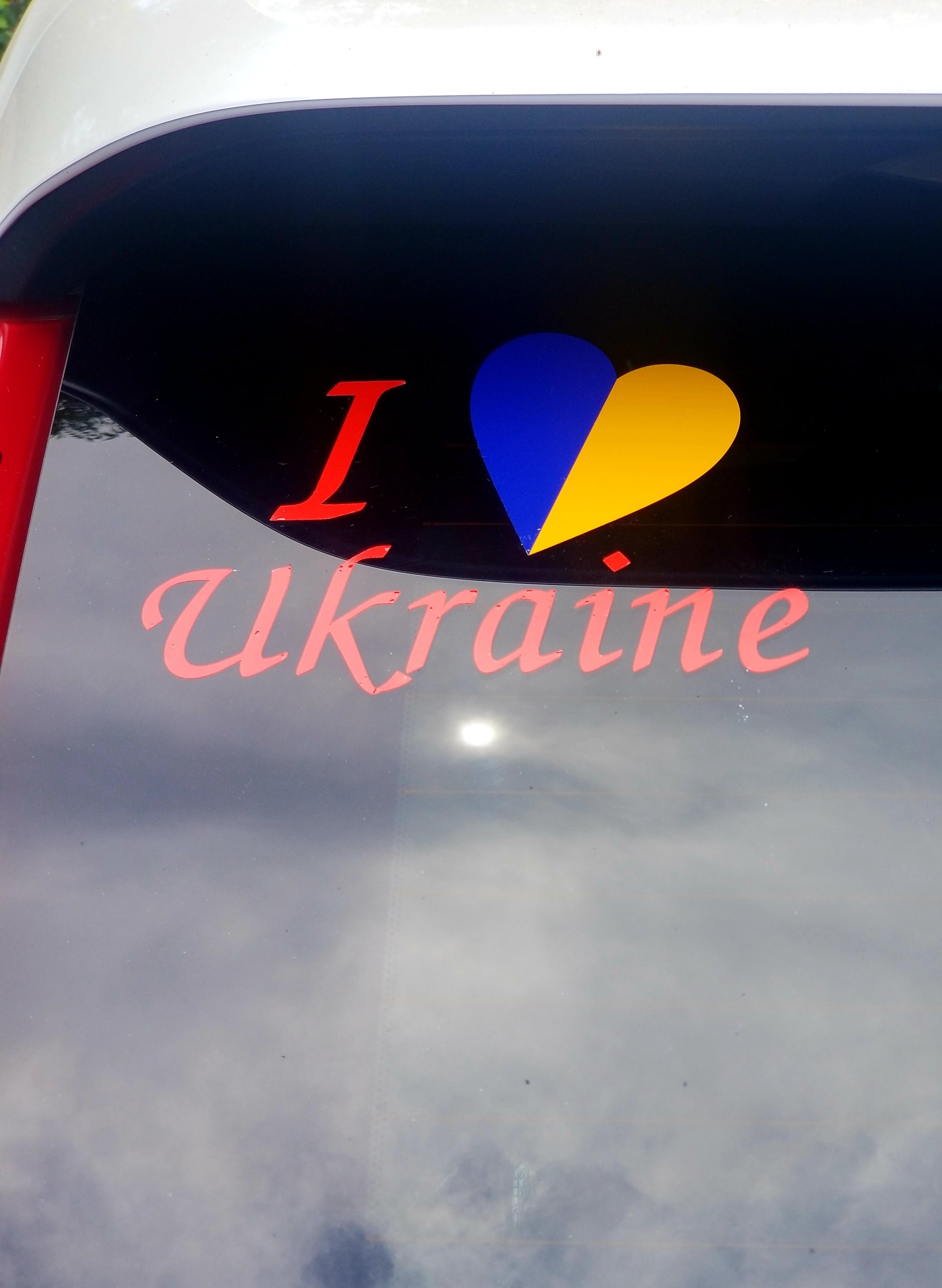 "I Love Ukraine" decal