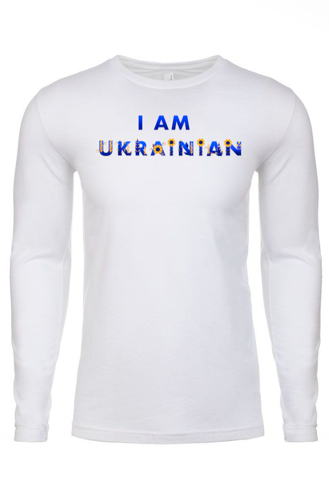 Adult long sleeve shirt "I AM UKRAINIAN"