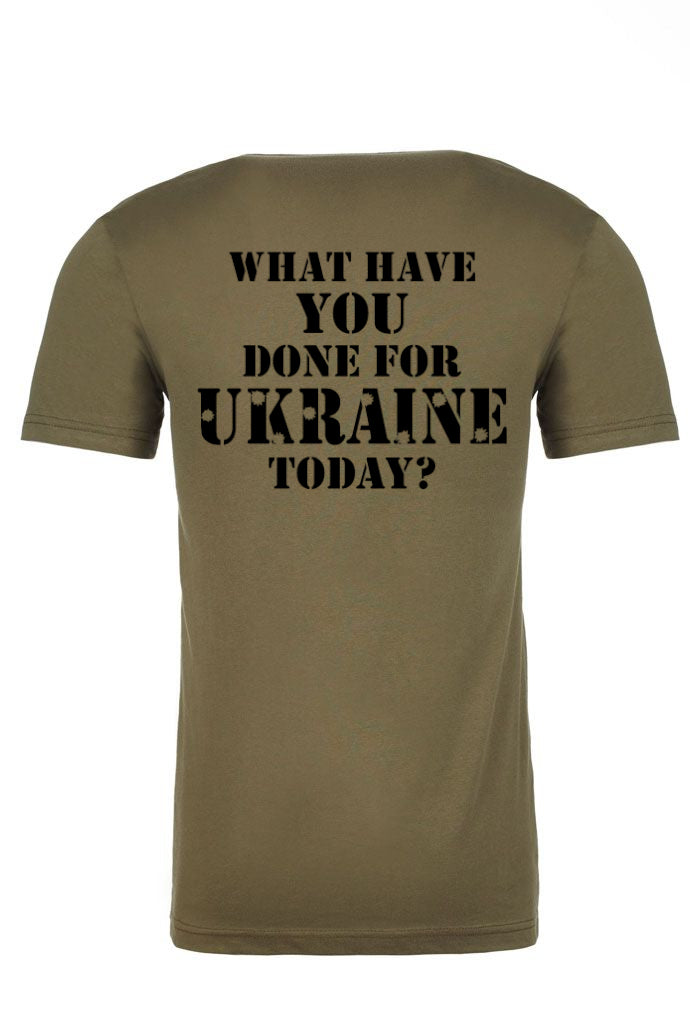 Adult t-shirt "What have you done for Ukraine today"