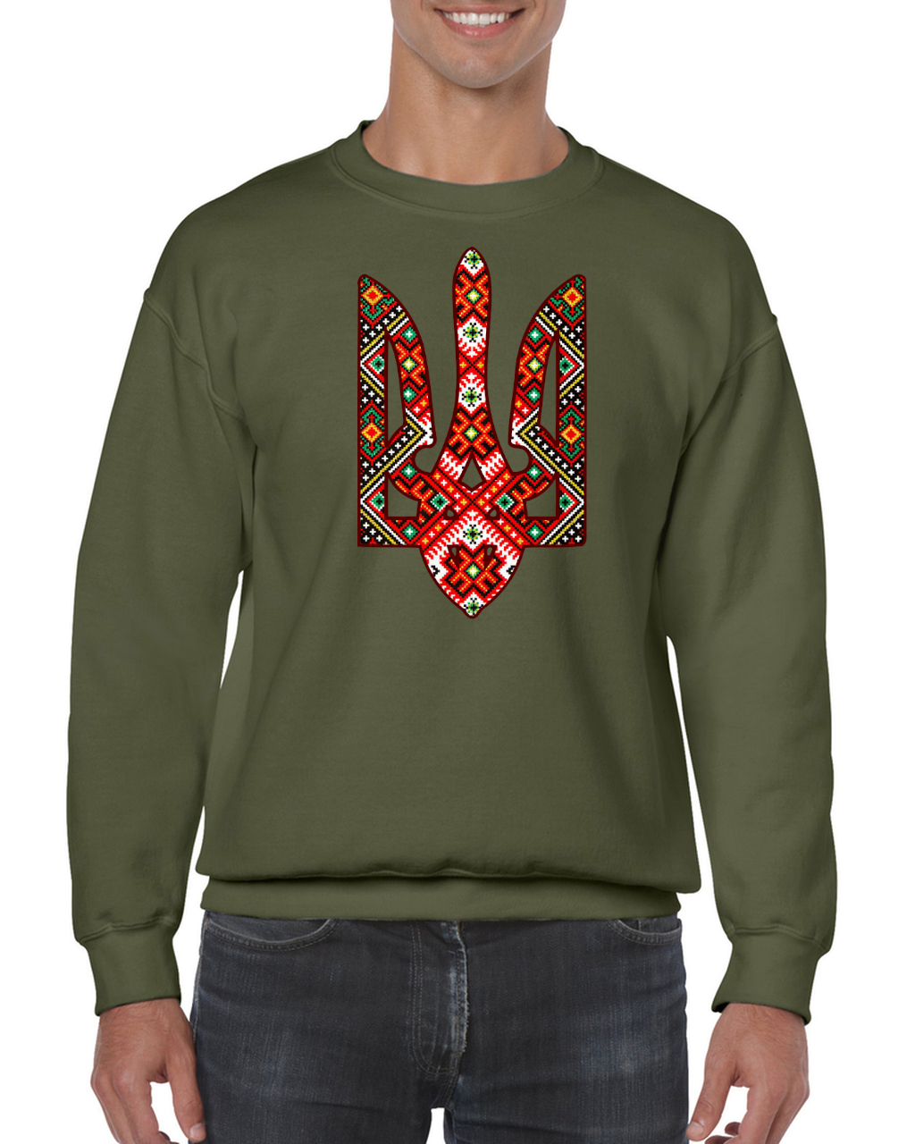 Adult unisex sweatshirt "Etno Tryzub"