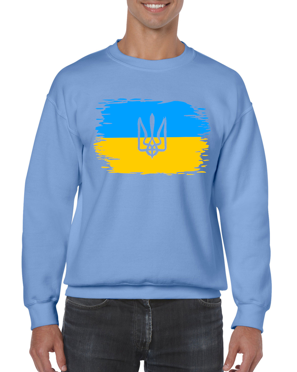 Adult unisex sweatshirt "Ukrainian Flag"