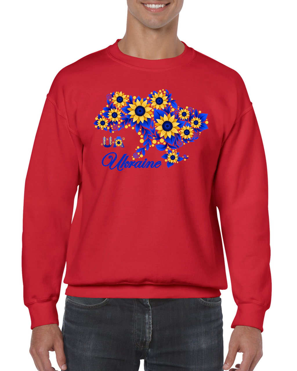 Adult unisex sweatshirt "Sunflower Ukraine"