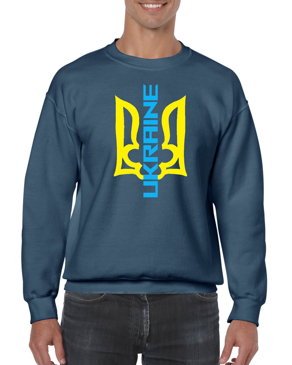 Adult unisex sweatshirt "Ukraine Trident"