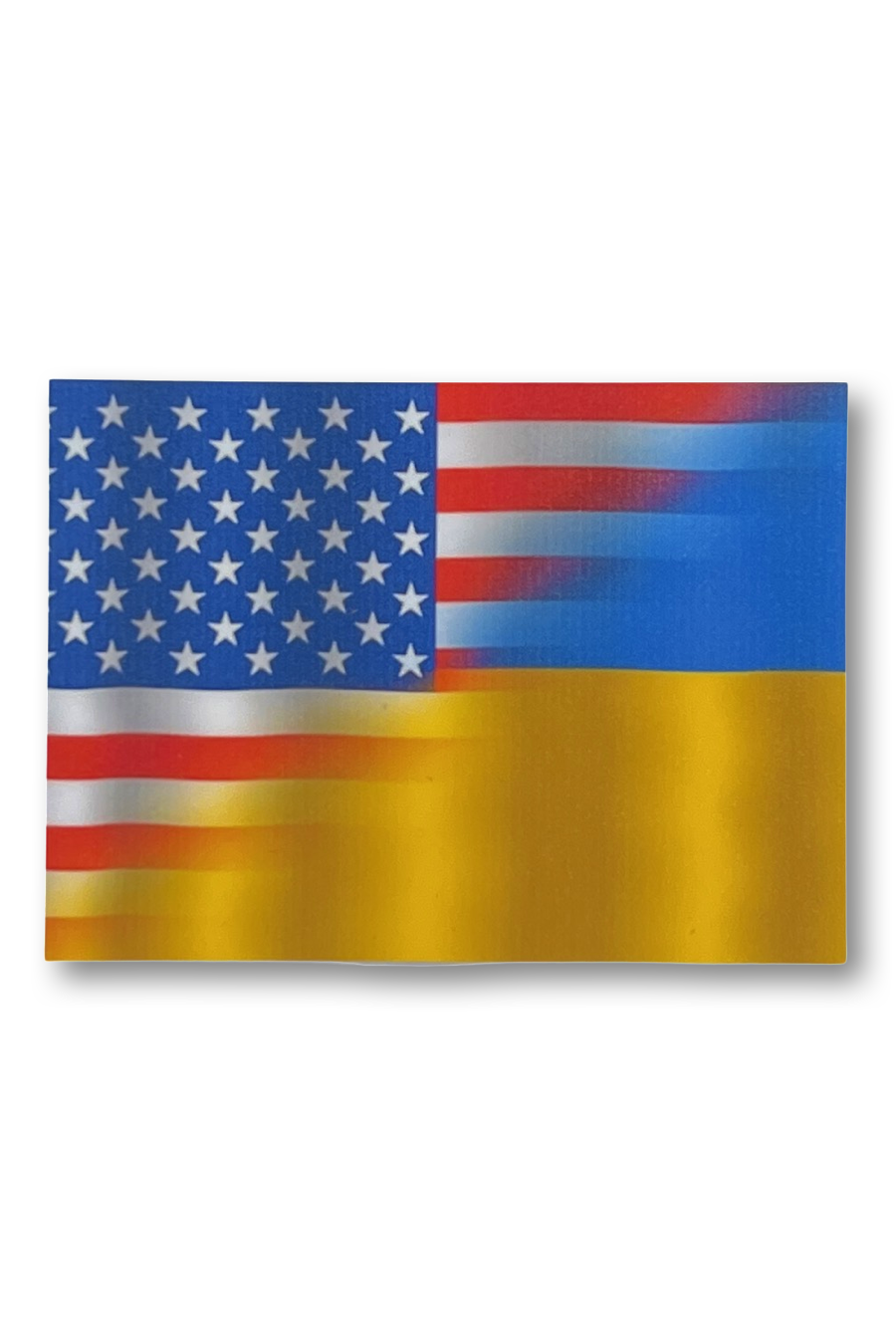 "U.S.-Ukraine flag" sticker