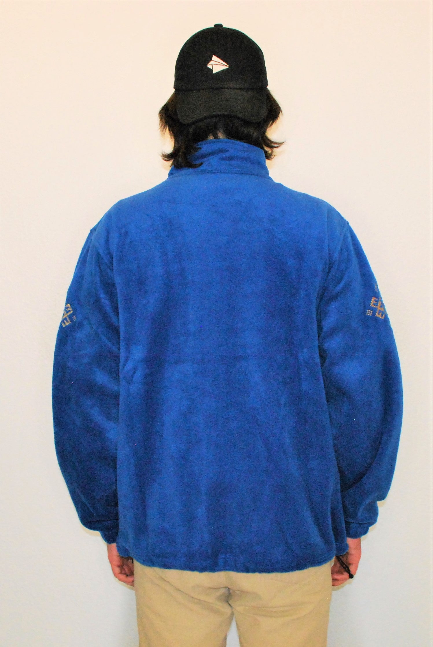 Men's Embroidered full-zip fleece jacket.