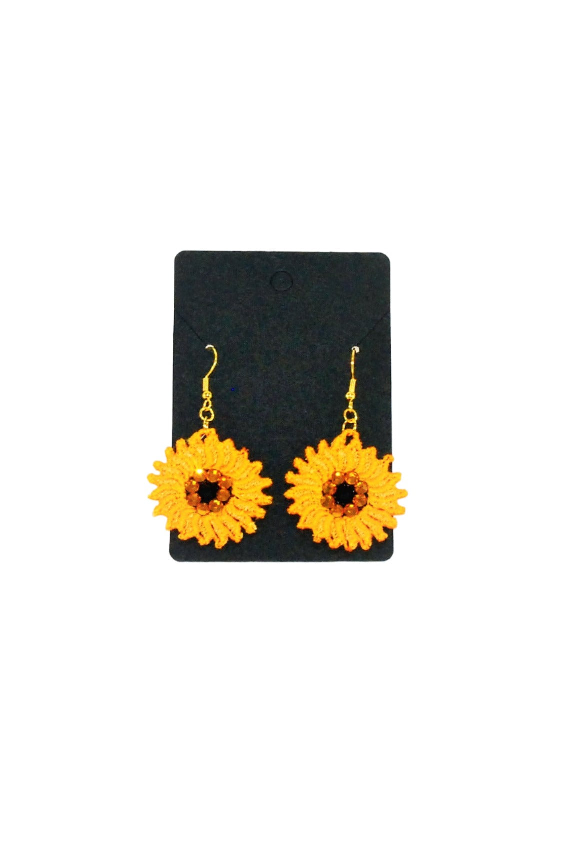 Lace earrings "Sunflowers"