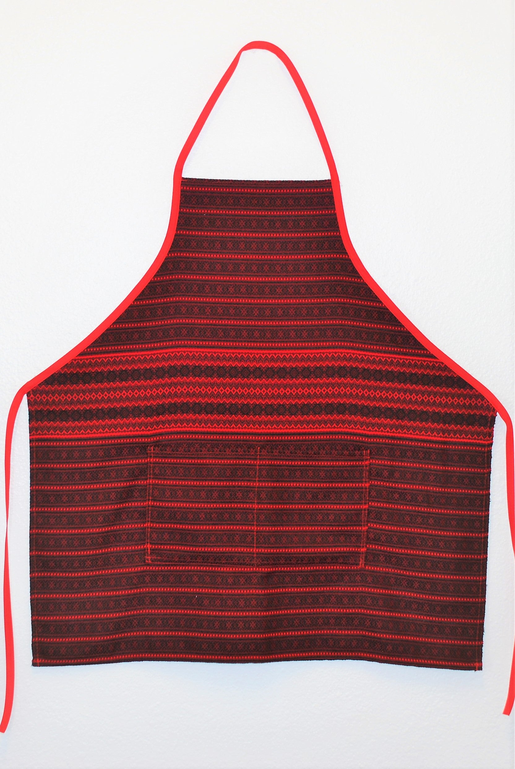 Deluxe apron "Vintage" red