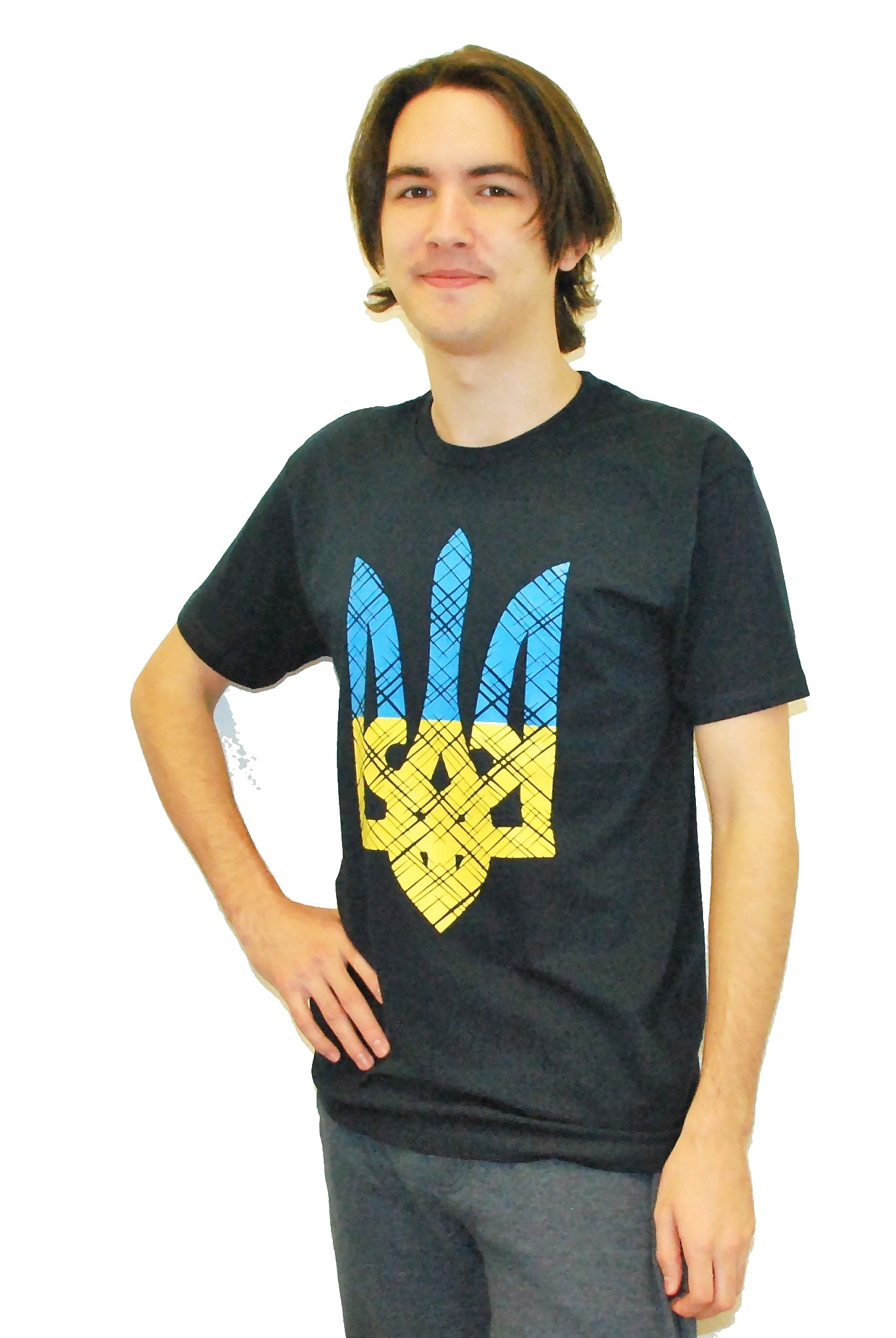 Adult t-shirt "Blue and yellow Trident"