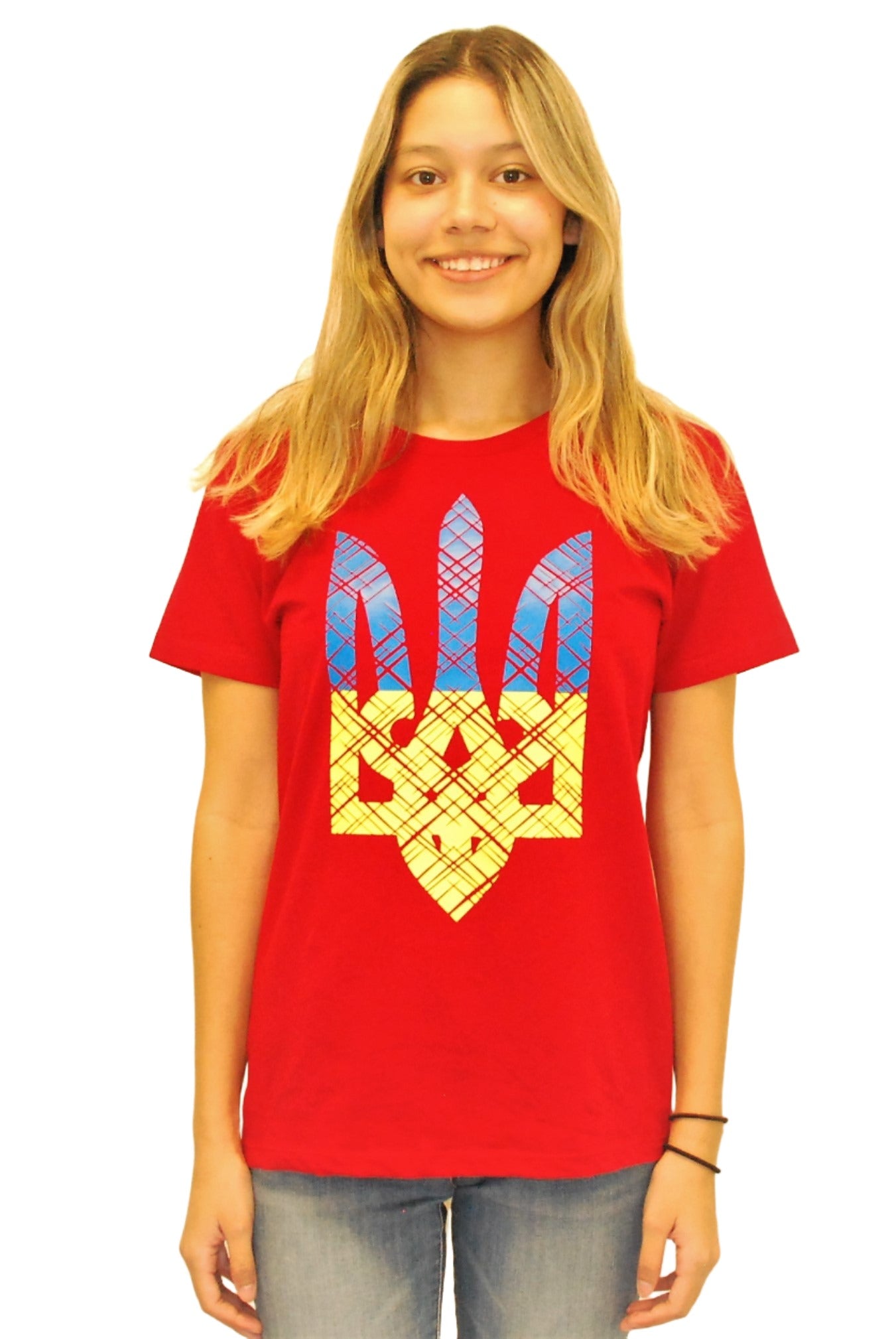 Female fit t-shirt "Trident" red