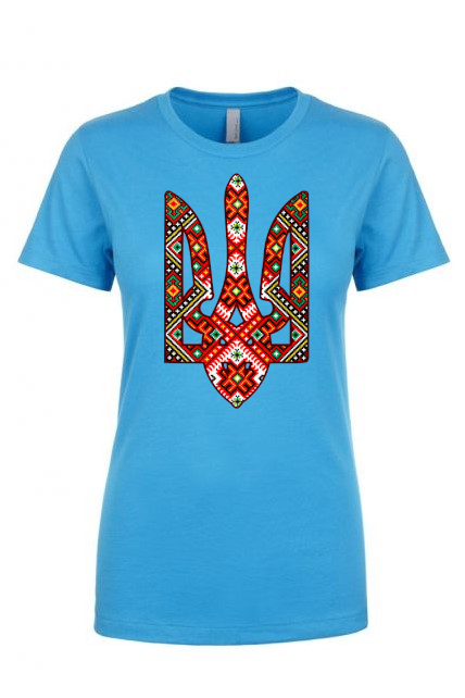 Female fit t-shirt "Etno Tryzub"