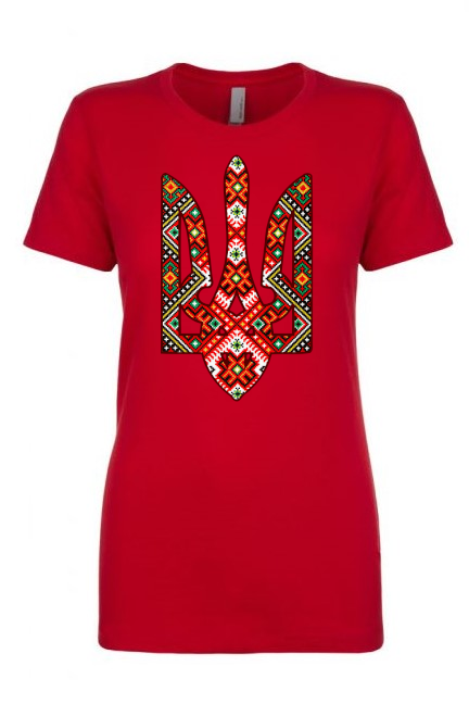 Female fit t-shirt "Etno Tryzub"