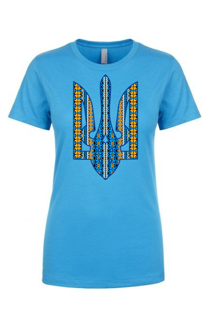 Female fit t-shirt "Ornate Tryzub"