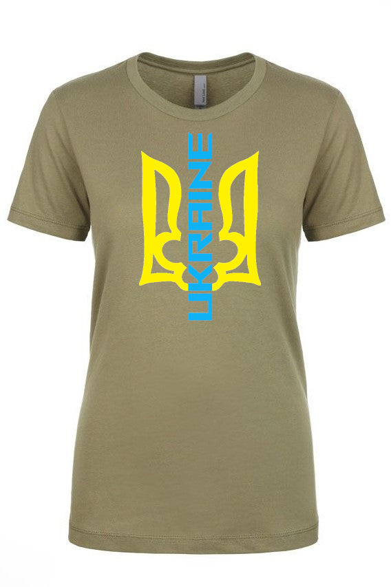 Female fit t-shirt "Ukraine Trident"