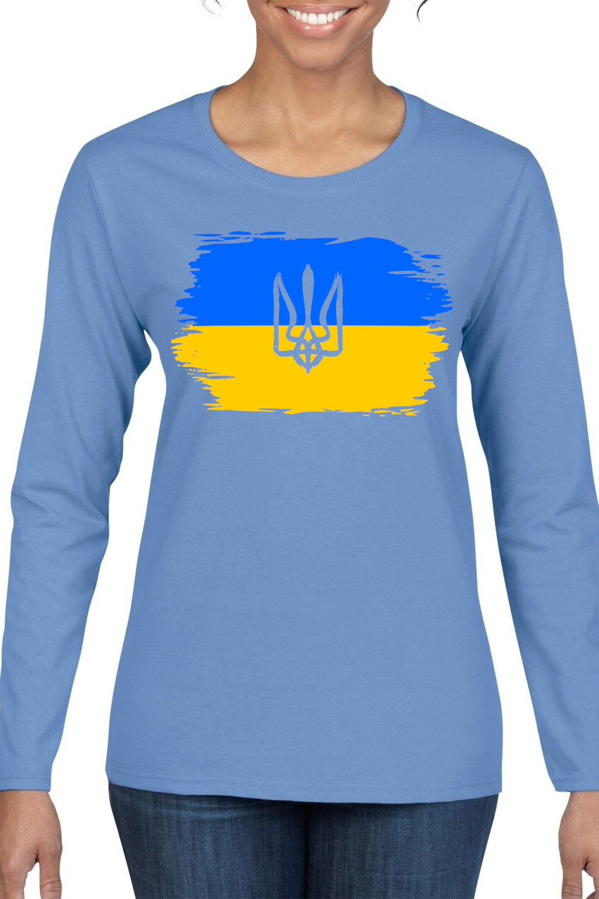 Ladies' long sleeve top "Ukrainian Flag"